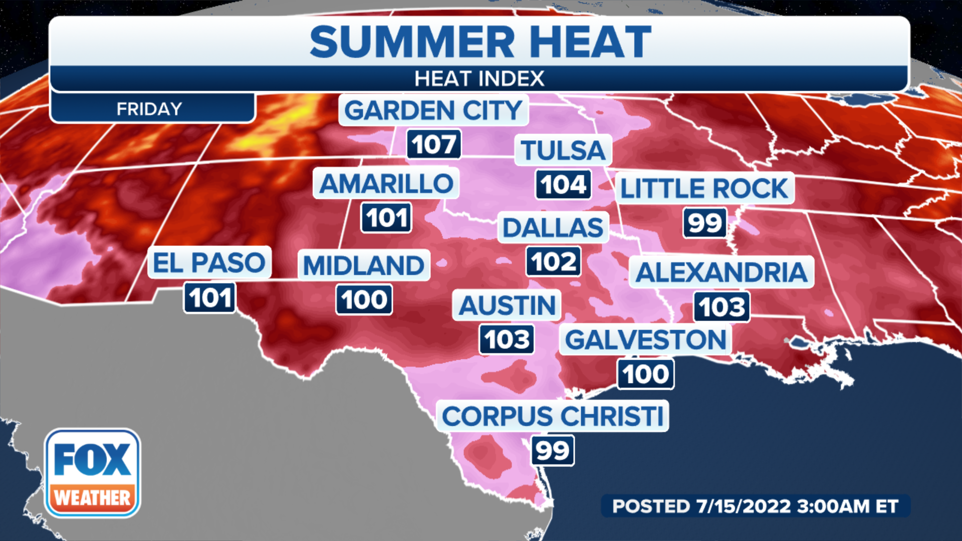 Summer sizzler Western US bakes under extreme heat as Texas town sees